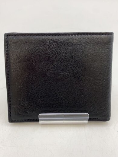 商品画像：2つ折り財布/レザー/BLK/メンズ 2