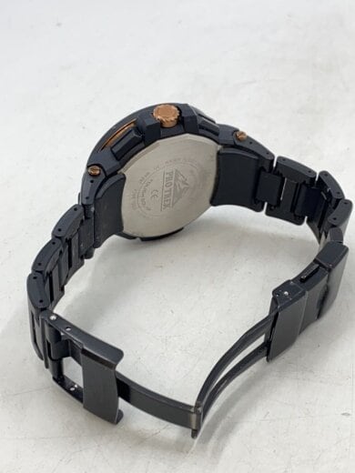 商品画像：ソーラー腕時計/デジタル/ステンレス/BLK/BLK/PRW-7000X 4