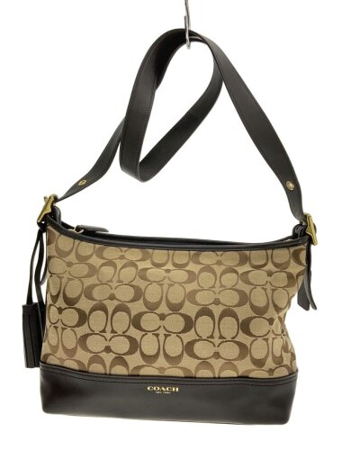 商品画像：イーストウエスト・ショルダーバッグ_レガシー_シグネチャー_ベージュ/キャンバス/BEG 1