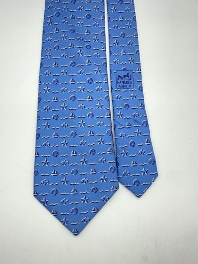 商品画像：ネクタイ/シルク/BLU/総柄/レディース 2