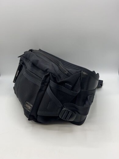 商品画像：ウエストバッグ/ナイロン/BLK/無地/703-06978 2