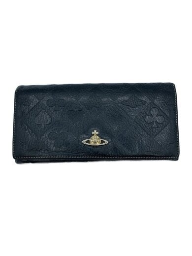 商品画像：長財布/レザー/BLK/総柄/レディース 1