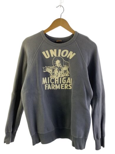 商品画像：スウェット/L/コットン/BLU/プリント 1