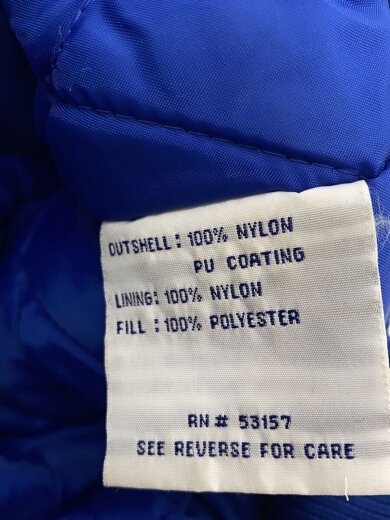 商品画像：スタジャン/L/ナイロン/BLU/無地 4