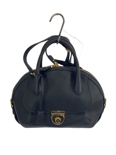 商品画像：ショルダーバッグ/レザー/BLK/無地 1