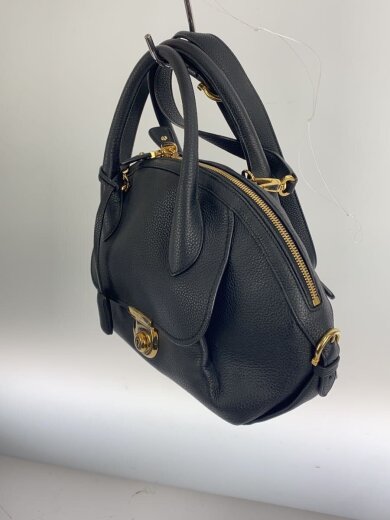 商品画像：ショルダーバッグ/レザー/BLK/無地 2