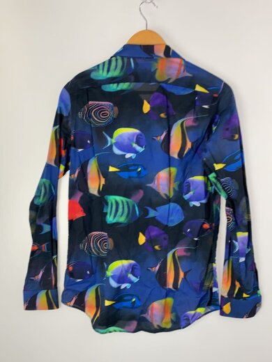 商品画像：長袖シャツ/M/コットン/マルチカラー/総柄/PF-WR-66379 2