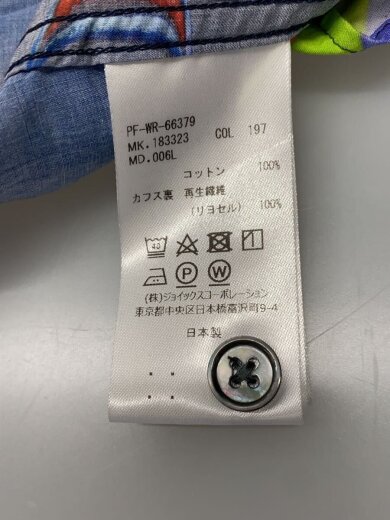 商品画像：長袖シャツ/M/コットン/マルチカラー/総柄/PF-WR-66379 4