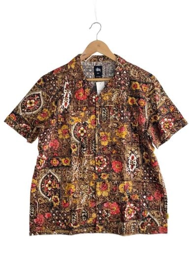 商品画像：半袖シャツ/L/コットン/マルチカラー/総柄/111714/Indo Shirt 1