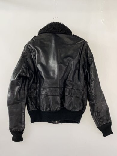 商品画像：レザージャケット・ブルゾン/42/レザー/BLK/無地/184SM// 2