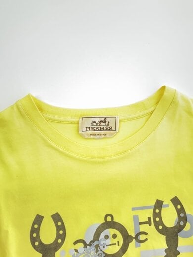 商品画像：Tシャツ/S/コットン/YLW/プリント 7