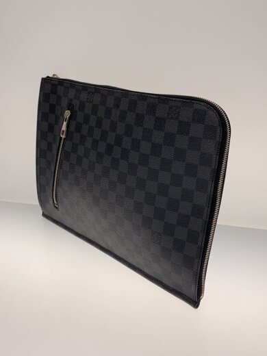 商品画像：ポッシュ・ドキュマン_ダミエ・グラフィット/PVC/BLK/総柄 2