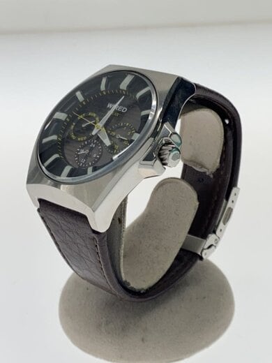 商品画像：クォーツ腕時計/アナログ/レザー/YLW/BRW/V14J-0BD0 2