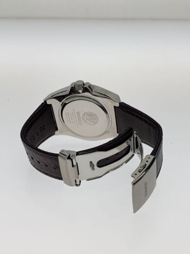 商品画像：クォーツ腕時計/アナログ/レザー/YLW/BRW/V14J-0BD0 4