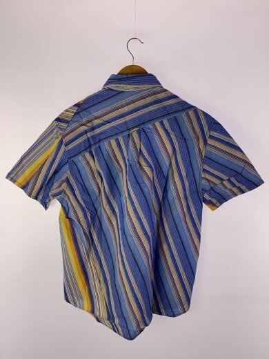 商品画像：半袖シャツ/L/コットン/BLU/ストライプ 2