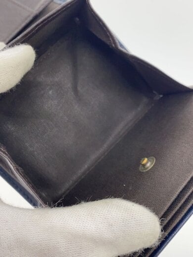 商品画像：2つ折り財布/レザー/NVY/無地/メンズ 5