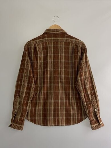 商品画像：長袖シャツ/M/コットン/BRW/チェック/HS-RL-SA3669// 2