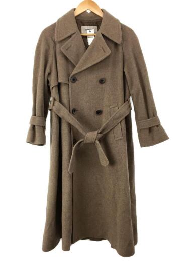 画像：COCO DEALココディール/ウールトレンチデザインコート/1/ウール/ブラウン/無地/716193411