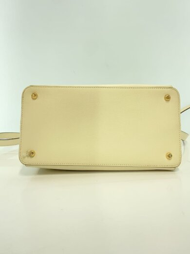 画像：Samantha Thavasaアベクトワレザースクエアトートバッグ/レザー/WHT/ヨゴレ有4