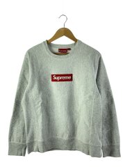 18AW BOX LOGO/スウェット/S/コットン/GRY