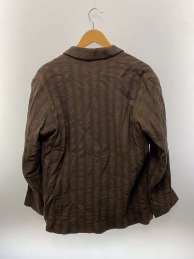 商品画像：テーラードジャケット/2/レーヨン/KHK/ストライプ/03-B-08 2