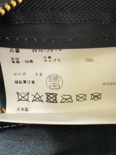 商品画像：24AW/Levis Wネームレザージャケット/XS/牛革/BLK/WN-J914/AD2024 4