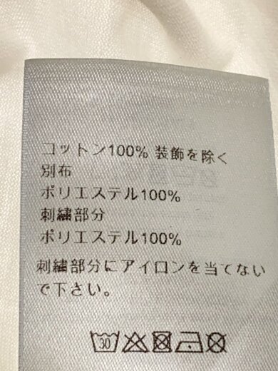 商品画像：L/Embroidered Logo Tee/Tシャツ/XL/コットン/WHT/183J685A0677 5