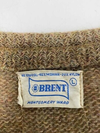 画像：BRENTカーディガン(厚手)/L/モヘア/KHK/60s5