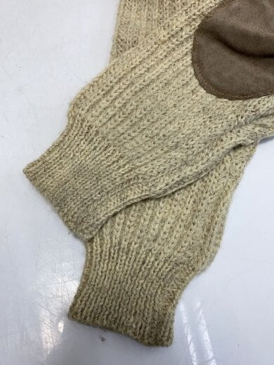 商品画像：レザーパッチ/ニット・セーター(厚手)/--/ウール/BEG 6