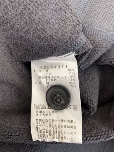 商品画像：TOVE/ Sweat Cardigan/カーディガン(薄手)/S/コットン/GRY/KSU24371 5