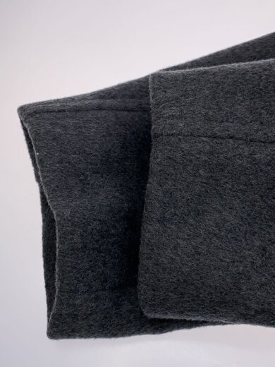 商品画像：24AW/スーパー140ビーバーノーカラーコート/36/ウール/GRY 5