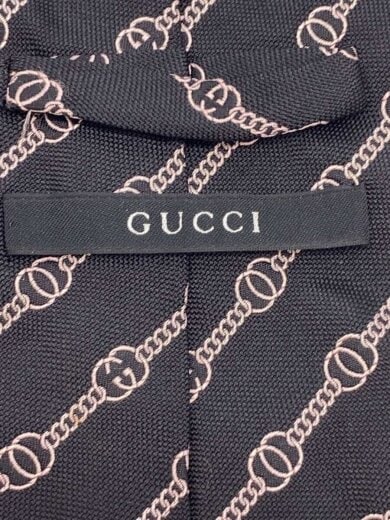 商品画像：ネクタイ/シルク/BLK/総柄/メンズ 3