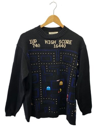 商品画像：PAC-MAN jacquard knitted pullover/38/コットン/BLK/1535210011// 1