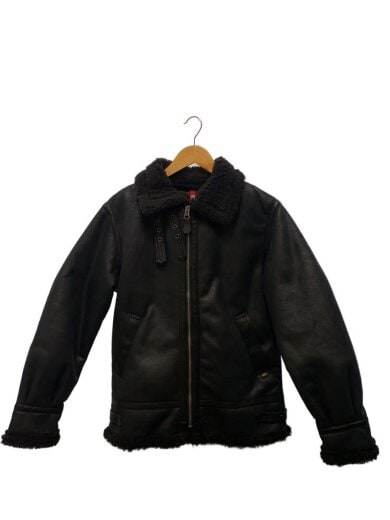 商品画像：B-3/L/フェイクムートンジャケットBLK/TA1364-8001 1