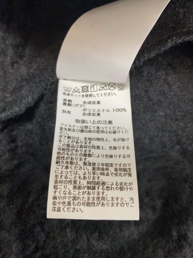 商品画像：B-3/L/フェイクムートンジャケットBLK/TA1364-8001 5