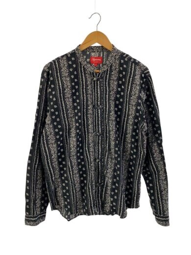 商品画像：Toggle Band Collar Shirt/L/コットン/BLK 1