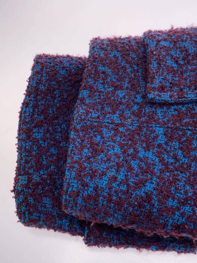 商品画像：カラーループツイードジャケット/M/ウール/BLU/21222215202 5