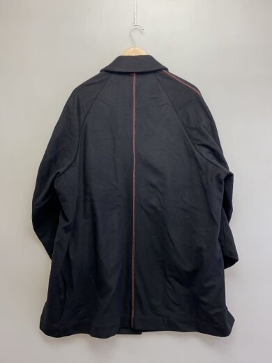 商品画像：Balmain Collar Coat /カシミア混/ステンカラーコート/M/ウール/BLK 2