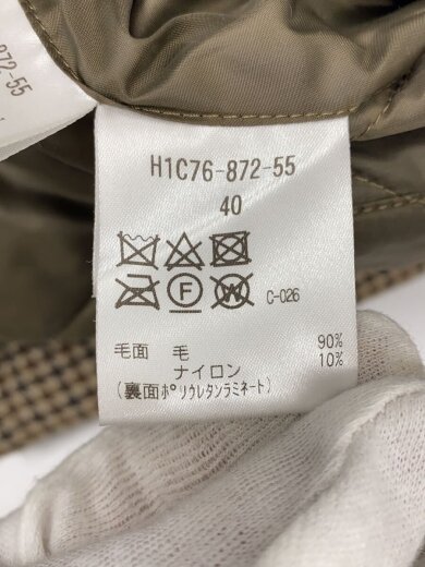 商品画像：リバーシブルフーデットコート/キルティング/40/ウール/BRW/千鳥格子/H1C76-872-55 4