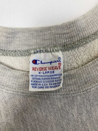 商品画像：スウェット/REVERSE WEAVE/刺繍タグ/XL/コットン/GRY// 3