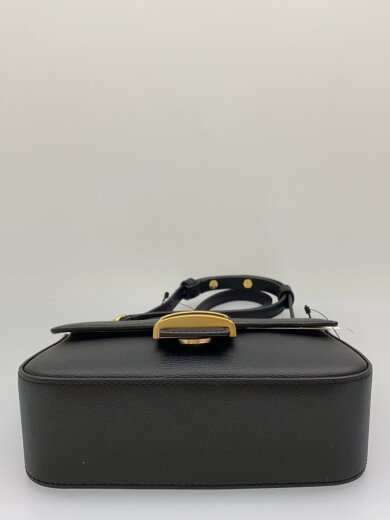 商品画像：ケイティ テクスチャード レザー フラップ チェーン クロスボディバッグ/BLK 4