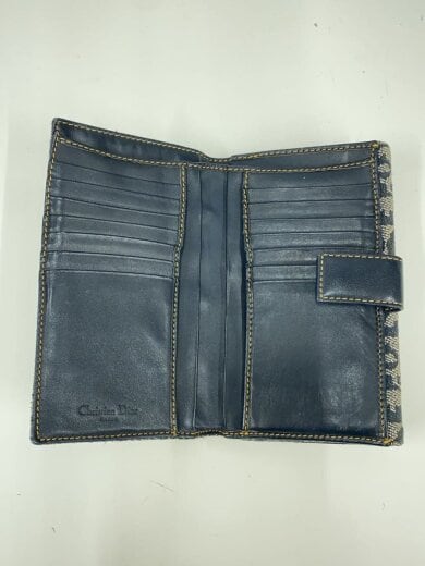 商品画像：トロッター柄/2つ折り財布/キャンバス/NVY/総柄/レディース/0072// 7