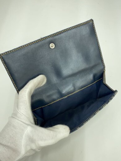 商品画像：トロッター柄/2つ折り財布/キャンバス/NVY/総柄/レディース/0072// 8