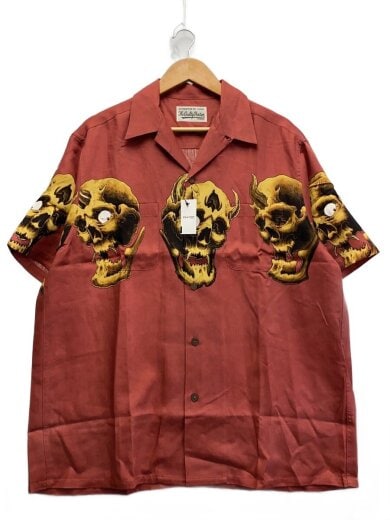 商品画像：×56 TATTOO STUDIO/HAWAIIAN SHIRT/L/RED// 1