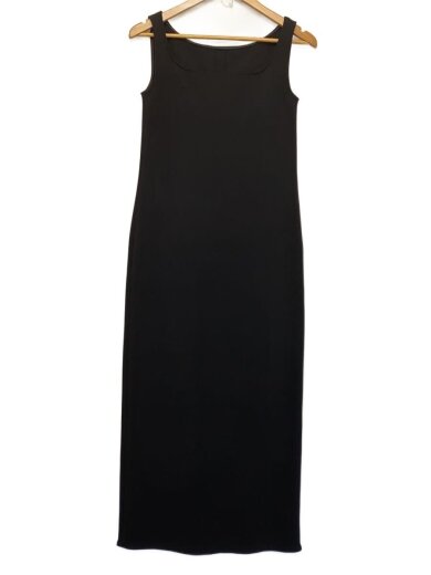 商品画像：25SS/ニットライクジョーゼット2wayワンピース/36/ポリ/BLK/25-040-240-1041-2-0// 1