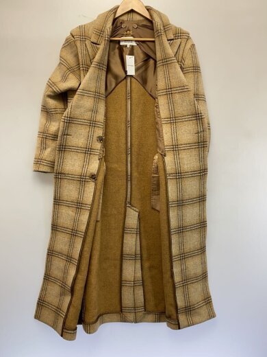 商品画像：18AW/チェック柄チェスターコート/40/ウール/BEG/S32AA0147// 3