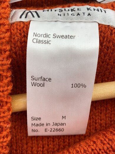 商品画像：Nordic Sweater/ニット・セーター(厚手)/M/ウール/ORN/E-22660 4