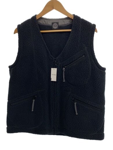 商品画像：FLEECE ZIP VEST/フリースベスト/2/ポリエステル/BLK/PC-022-2004 1