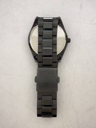 画像：SEIKOソーラー腕時計/アナログ/ステンレス/SLV/BLK/7b72-0ac05