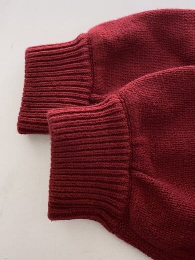 商品画像：ニット・セーター(厚手)/XL/コットン/RED/無地/101214015003 5